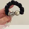 Nova Coleção Coreana de Scrunchies Plissados de Renda com um Toque de Luxo, Acessório de Prendedor de Cabelo Simples e Moderno com um Toque de Elegância