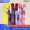 Zíper de tira nº 3 nº 5 zíper de metal de nylon encaixe cabeça de zíper sofisticada têxtil para lar bolsas tecido roupas pode ser encomendado