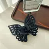 Pinza Duowei Jewelry Coreana Versátil de Doble Capa para la Parte Trasera de la Cabeza, Elegante Pinza de Tiburón, Pinza Sencilla para Accesorios de Cabeza de Mujer