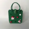 Bolsa de Regalo Creativa de Fieltro para Niños Inspirada en Tiktok, Bolsa de Compras, Bolso de Mano Navideño Transfronterizo de Fieltro, Bolsa de Manzana