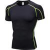 Roupa de Treino Esportivo Fitness Corrida PRO Masculina Manga Curta Elástica Secagem Rápida Roupa Camiseta Manga Curta Roupa 1053