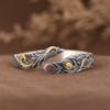 Pulsera de tobillo de plata Rey Ciervo Dorado vintage desgastada versión sólida gruesa Pulsera de plata Fénix regalo para amigos y mayores
