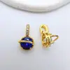 Pingente Fecho Universal Multiuso Banhado a Ouro 14K Cobre Microincrustado Zircônia Acessório para Colar de Pérolas Peças para Joias DIY Decoração