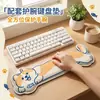 Apoio de pulso para mouse pad feito sob medida, suporte de pulso de esponja em formato de desenho animado, conjunto de mouse pad e apoio de pulso para teclado, designs personalizados disponíveis mediante solicitação