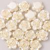 Accesorios para Joyería DIY Rosa de Phnom Penh Flor de Perla Artificial Material Decorativo de Pegamento Cremoso para Carcasa de Teléfono Móvil Hecha a Mano