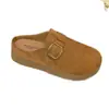 Estilo meia-sapatilha, sapatos femininos plus size, novo design moderno, sapatos casuais de sola grossa, chinelos de sola grossa, mocassins sem cadarço, 2026