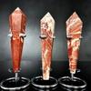 Venta al por mayor de fábrica Artesanías transfronterizas de cristal natural Regalos de Halloween Decoración del hogar Adornos de cetro de piedra de cerdo
