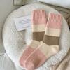 Calcetines de rizo Yilu para mujer, Otoño e Invierno, Forrados de felpa, Engrosados, Hasta la pantorrilla, Calcetines largos cálidos para el suelo en la nieve, Estilo de celebridad de internet
