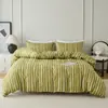 Conjunto de tres piezas geométrico estilo nórdico para comercio exterior transfronterizo, sábanas ajustadas y ropa de cama hipoalergénicas para todas las estaciones, fabricante