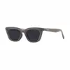 Gafas de Sol Retro Casuales Ojo de Gato para Mujer con Rostros Cuadrados y Redondos, Gafas de Sol con Montura Negra Lisa, Gafas de Forma Cóncava de Moda y Gama Alta