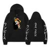 Sudadera con capucha estampada de una pieza de Comercio Exterior de Luffy para Hombres y Mujeres, Sudadera con capucha forrada de polar