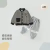 Roupas de bebê, uniformes de beisebol de primavera, conjuntos casuais de duas peças para meninos e meninas, moletons infantis, calças de outono para bebê