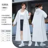 Impermeable para lluvia intensa, de una sola pieza, engrosado, de EVA, estilo largo, de cuerpo completo, para una persona adulta, para vehículos eléctricos y senderismo