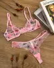 Sujetador Transfronterizo Sexy de Encaje Floral Vintage Ultradelgado para Pechos Grandes