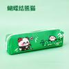Estuche para lápices de la serie Panda de dibujos animados, bolsa de lápices de gran capacidad para estudiantes, bolsa de almacenamiento, papelería para niños, útiles escolares, pequeños regalos.