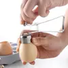 Abrehuevo de Mármol de Acero Inoxidable 304, Gadget de Cocina para Romper Cáscaras de Huevo y Cortar Huevos, Venta al por Mayor Transfronteriza