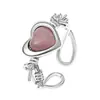 Anillo de flor de circón de doble capa japonés y coreano, diseño de nicho INS femenino, anillo de dedo índice incrustado de diamantes de lujo ligero, ajustable