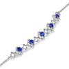 Pulsera Zhenrong Caibao serie lujo europeo y americano noble creativo imitación zafiro joyería de plata Seiko al por mayor