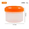 Mini Caja de Condimentos de Plástico, Frasco de Condimentos Portátil para Exteriores, Caja de Condimentos Transparente de Grado Alimenticio para el Hogar, Botella de Salsa, Caja de Embalaje