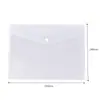 Bolsa Plástica A4 Espessa para Arquivo, Bolsa Transparente com Botão de Pressão, Bolsa com Botão, Bolsa para Arquivo de Documentos de Escritório, Bolsa para Prova de Estudante