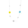 Collar con Colgante Cuadrado de Perlas Estilo Coreano para Mujer, Temperamento Dulce y Fresco, Cadena para Clavícula, Accesorio de Nicho de Alta Gama