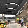 Luz de Flecha en Forma de V Lámpara de Modelado LED Oficina Gimnasio Gran Centro Comercial Pasillo Estilo Industrial Lámpara Colgante Luz Antiazul