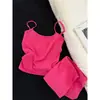 Conjunto de Pijama Feminino de Verão Novo, Camisola Rosa de Bolinhas com Shorts, Desejo Puro de Menina Doce, Roupa de Casa Emagrecedora
