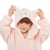 Bata absorbente para niños con capucha de forro polar coral fabricantes al por mayor ropa de casa para niños y niñas pijama infantil
