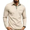 Comercio Exterior Transfronterizo para Hombre Nuevo Primavera y Otoño Nuevo Color Liso Casual de Negocios Manga Larga