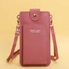 2021 nuevo color sólido moda simple hombro bolsa pequeña bandolera bolsa para teléfono tarjetero billetera para licencia de conducir de mujer