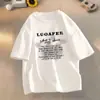 Camiseta de Verano de Manga Corta y Media Talla Grande Top Estudiante Marca de Moda Nuevo Holgado Combinable Casual para Hombre