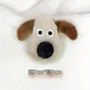 Broche de Muñeco Perro de Peluche de Dibujos Animados, Decoración para Mochila, Accesorios para el Cabello DIY, Accesorios para Zapatos y Calcetines, Broche de Graduación