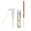 Kit de Herramientas DIY Hecho a Mano de Cristal Beibeifu Calibrador de Enhebrado de Cuentas Tijeras Cable de Plomo Aguja de Enhebrado de Cuentas Crochet al por Mayor