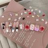 2026 Tendencia Mariposa Decoraciones para Uñas Resina Vintage Mini Pequeño Novia Punta del Dedo Lazo Uñas Pedrería