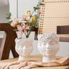Decoración Creativa Nórdica para el Hogar Adornos de Jarrón de Cerámica para Mesa de Sala de Estar Arreglo Floral Venta al por Mayor Transfronteriza Recipientes para Flores Estilo Americano Más Vendido