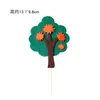 Folhas Decorativas para Bolo Árvores da Floresta Folhas de Macieira Cartão de Planta Acessórios de Decoração para Assar Plug-in