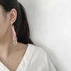 2022 nuevo coreano estilo coreano tendencia material satinado liso Círculo estrella borla multicapa aretes aretes aretes B037