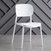 Silla de Comedor de Plástico Minimalista Nórdico para Uso Doméstico, Apilable, Silla con Respaldo de Moda para Restaurante, Apartamento Pequeño, Ocio, Silla de Mesa de Comedor Engrosada