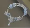 Pulseira feminina de esmalte arco-íris natural, nicho de verão, pulseira com pingente de orquídea Suzuki de luxo, presente para namorada, atacado