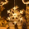 Fornecimento transfronteiriço Fio de luz LED Decoração de Natal Luz pendente Janela decoração de janela Quarto Festa Lâmpada de sucção a bateria