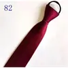 Corbata de Hombre Cremallera Novio Boda Roja 8cm Vestido Negocio Nudo Negro Libre Perezoso Fácil de Tirar Azul Corbata