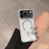Adequado para Apple 18 Pro Max, capa de celular magnética transparente olho de águia, iPhone 17, design premium, série 14, capa protetora à prova de quedas