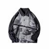 Estilo de rua americano de outono Jaqueta Pu bonita masculina Nova marca de moda ins casual versátil jaqueta baseball retrô