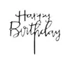 Una variedad de tarjetas de acrílico gruesas para pastel decoración de mesa de postres hermosa simple inglés feliz cumpleaños amor enchufe