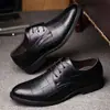 Nuevo Traje de Cuadros Zapatos de Cuero de Negocios para Hombre Vestir Talla Grande Zapatos de Hombre Versátil Cuadros Casuales Zapatos de Boda