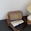 Bolsas de Luxo para Mulheres 2026 Nova Moda Estampa de Letras Três Camadas Bolsa para Celular Alça Larga Versátil Bolsa de Ombro Transversal