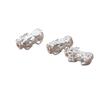 Accesorios de Plata al por Mayor Plata S999 Plata Lisa Cuentas Fuzi Pixiu Cuentas DIY Accesorios para Joyería Hecha a Mano S0326