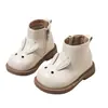 Botas de Cuero de Conejo de Caña Alta para Bebé Niña Nuevo Estilo Primavera y Otoño 2025 Botas para Niñas Botas Individuales para Niños Botas de Cuero Cómodas Ebay