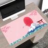 Mouse Pad Sakura Alargado Almofada de Mesa de Computador Espessada Estilo Chinês Borda com Travamento Tendência Nacional Escritório Almofada Grande para Teclado Almofada para Escrita