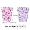 Serie de gran éxito transfronterizo decoración fiesta de cumpleaños cajas de palomitas de maíz pollo de dibujos animados vasos de papel para palomitas de maíz cajas de empaque para papas fritas suministros
